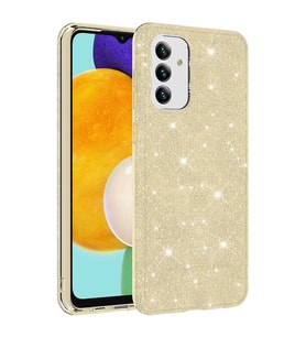 Galaxy A13 5G Kılıf Zore Shining Simli Silikon Kılıf (Gold)