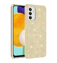 Galaxy A13 5G Kılıf Zore Shining Simli Silikon Kılıf (Gold)