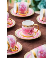Acar HXF-06920 Tulip 6lı Kahve Fincan Takımı