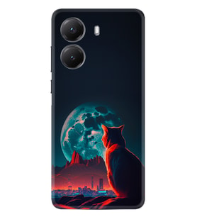 Xiaomi Poco X7 Pro Kılıf Boutique Baskılı Resimli Dalgın Kedi Pcode -074
