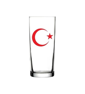Ay Yıldız Baskılı Rakı Bardağı - Ay Yıldızlı Rakı Bardağı (Standart)