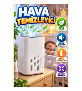 Sessiz Hava Temizleyici Kompakt Tasarım ve Etkili Filtreleme