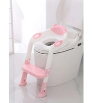Softy Merdivenli Tuvalet Adaptörü - Çocuğunuz İçin Güvenli Ve Konforlu Tuvalet Eğitimi Pembe