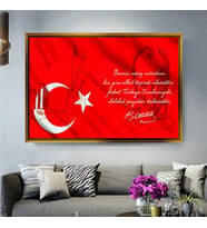 Altın Çerçeveli dekoratif tablo l799 (Gold)