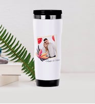 BK Gift Kişiye Özel İsimli Fotoğraflı Çelik Termos Bardak-3