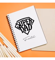 Süper Baba Tasarımlı Defter Kişiye Özel