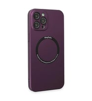 İphone 12 Pro Kılıf Jack Magneticsafe Lens  - Mürdüm
