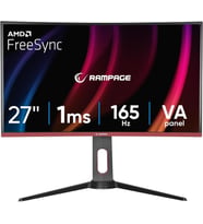 Rampage VOYAGER VY27R165C 27" 1 ms Full HD FreeSync Curved Pivot Oyuncu Monitörü