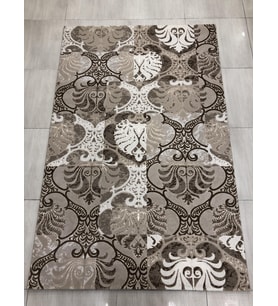 Saray Halı Sembol 12442 R 150X230 Krem Kahve Temiz Hava 4 M2 Halı