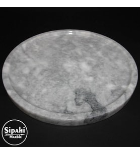 Sipahi Marble Gri Mermer Sunumluk Tepsi