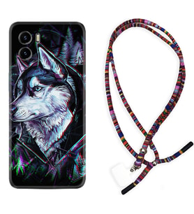 Vivo Y15S Y32 Y33S Y51 Y53S Kılıf Boyun Asklı Rasta Silikon Dog Eyes 1761
