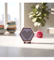 Minimalist Kalp İçi Kalpler Tasarımlı Masaüstü Süsü Çalışma Masanızda Şık ve Estetik Bir Görünüm Yaratan Dekor Obje 10x10 cm, Mor