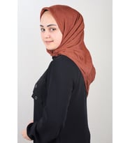 Düz Renk Bambu Kraş Eşarp - Desen-01 - Renk-09-55