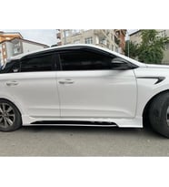 Hyundai i20 Custom Yan Marşpiyel Seti Mat Siyah Plastik 2 Adet