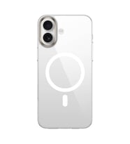 Lexroo iPhone 16 Plus Kılıf M-safe Şarj Özellikli Şeffaf Cam Arka Yüzey G-Glass Kılıf - Şeffaf