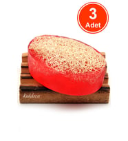 Kabak Lifli El Yapımı Doğal Nar Çekirdeği Yağı Sabunu 120 G x 3 Adet