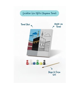 Mescid-i Haram ve Kâbe Şövalesiz Boya Seti 20x20