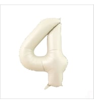Benim Marifetlerim 4 Rakamı Krem Folyo Balon 34 inch 86 cm
