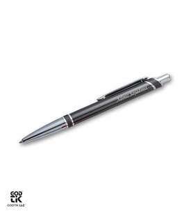 Kişiye Özel Füme ve Gümüş Renk Metal Tükenmez Kalem GDTK-904131