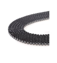 3X3 MM Küp Hematit Dizi Doğaltaş - DZ3575 (Siyah)