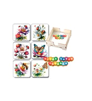 BİLGE tasarım SEVGİLİYE Ahşap Bardak Altlığı - 6 lı set Set AHŞAP ÖZEL TASARIM KUTULU