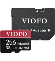 Viofo High Endurance 256Gb Class 10 A2 V30 100Mb/S Okuma 90Mb/S Yazma Micro Sd Hafıza Kartı (Çok Renkli)
