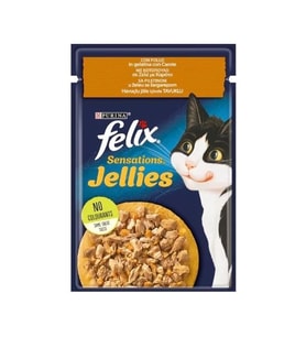 Felix Sensation Tavuklu ve Havuçlu Kedi Konservesi 85gr (Kahverengi)
