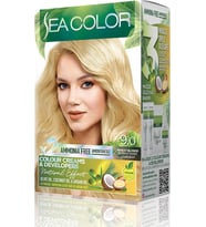 Sea Color Amonyaksız, Vegan, Doğal, Besleyici Kalıcı Saç Boyası%100 Beyaz Kapama (1 Paket 2 X 50 Ml