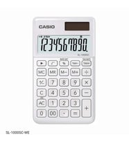 Casio SL-1000SC-WE Cep Tipi 10 Hane Beyaz Hesap Makinesi