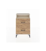 Arges Komodin Tek Raflı 2 Çekmeceli 60x30x96 Aytaşı-Çam