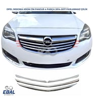 Opel İnsignia Krom Ön Panjur 4 Parça 2014-2017 Arası P.çelik (Gümüş)