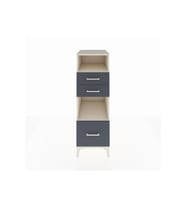 Kronos Dolap 2 Raflı 3 Çekmeceli 44x59x134 Aytaşı-Antrasit