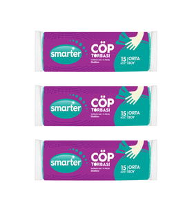 SMARTER 3 LÜ ORTA BOY ÇÖP TORBASI 55x60cm ( ÇÖP POŞETİ )
