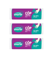 SMARTER 3 LÜ ORTA BOY ÇÖP TORBASI 55x60cm ( ÇÖP POŞETİ )