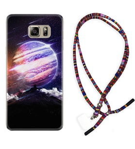 Samsung S7 Edge S20 Fe Plus Ultra S21 S22 Kılıf Boyun Asklı Rasta Silikon Super Planet 1797