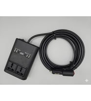 Araç Inverter 150W,Çakmak Uzatma Kablosu Çakmaklık,4 USB,2 Type-C çıkışlı 12V/16 A /120W 2 X1,5mm TTR Bakır 5Mt-GG25