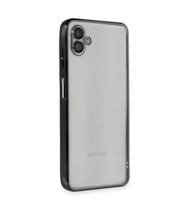 Samsung Galaxy A04 Kılıf Razer Lensli Silikon - Siyah