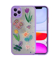 iPhone 11 Pro Max 6.5inç Kamera Korumalı Çiçek Desenli Silikon Kılıf (Çiçek Motifli)