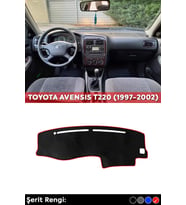 Toyota Avensıs T220 (1997-2002) 3d Torpido Koruma Kılıfı - Ön Göğüs Kaplama - Kırmızı Şerit