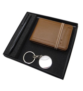 Signator D330 İsme Özel Set - Deri Kartlık + Anahtarlık  + Kalem Seti  İsme Özel Hediyelik Set (Karışık)