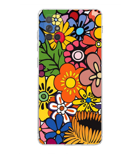 PrintiFy Samsung Galaxy A71 ile Uyumlu Retro Color 2  Kamera Korumalı Şeffaf  Kılıf
