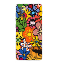 PrintiFy Samsung Galaxy A71 ile Uyumlu Retro Color 2  Kamera Korumalı Şeffaf  Kılıf