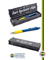 Fenerbahçe Orijinal Lisanslı Metal Gövde Versatil Uçlu Kalem 0.7 Ahşap Kutulu (Lacivert)