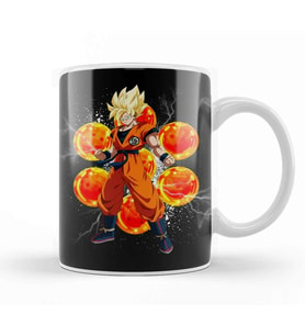 Goku Super Saiyan Kupa Bardak Porselen