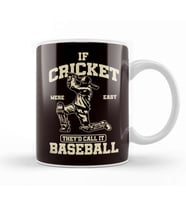 Funny If Cricket Were Easy Baseball Cricketer Sports Kupa Bardak Porselen