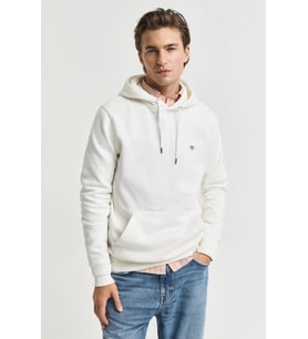 Gant Erkek Krem Regular Fit Kapüşonlu Sweatshirt-11124 Krem M