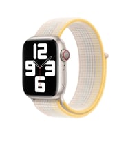 Apple Watch 44mm Uyumlu Kordon Hasır Örgü Cırt Cırtlı Terletmeyen Zore KRD-03 Kumaş Kayış