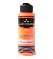 Cadence Premium Akrilik Boya 120 ml. Fosforlu Turuncu 
