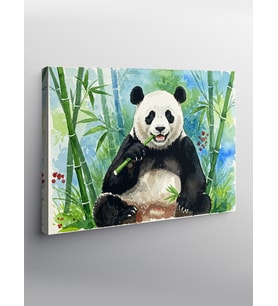 Kanvas Tablo Panda'Nın Bambu Anları