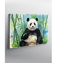 Kanvas Tablo Panda'Nın Bambu Anları
